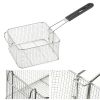 Electric Deep Fryer Countertop Deep Fryer with Basket and Lid , Stainless Steel Single Tank Fryer for Home Use Easy to Clean Oil Fryers