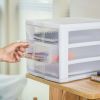 3 Drawer Unit Plastic, White, Set of 4