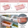 Refrigerator Drawers, Adjustable Storage Shelf Refrigerator Partition Layer Organizer